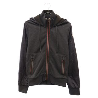 モンクレール(MONCLER)のMONCLER モンクレール MAGLIA CARDIGAN マグリア カーディガン スウェット切替 フーデッド ジップアップ 長袖 パーカー グレー 320918403300(パーカー)