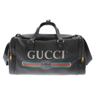 グッチ(Gucci)のGUCCI グッチ インターロッキングGロゴ 2WAY ショルダーバッグ ボストンバッグ 547838 ブラック(ボストンバッグ)