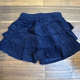ニシマツヤ(西松屋)の新品タグ付き 西松屋 キュロットスカート 紺色 110cm(スカート)
