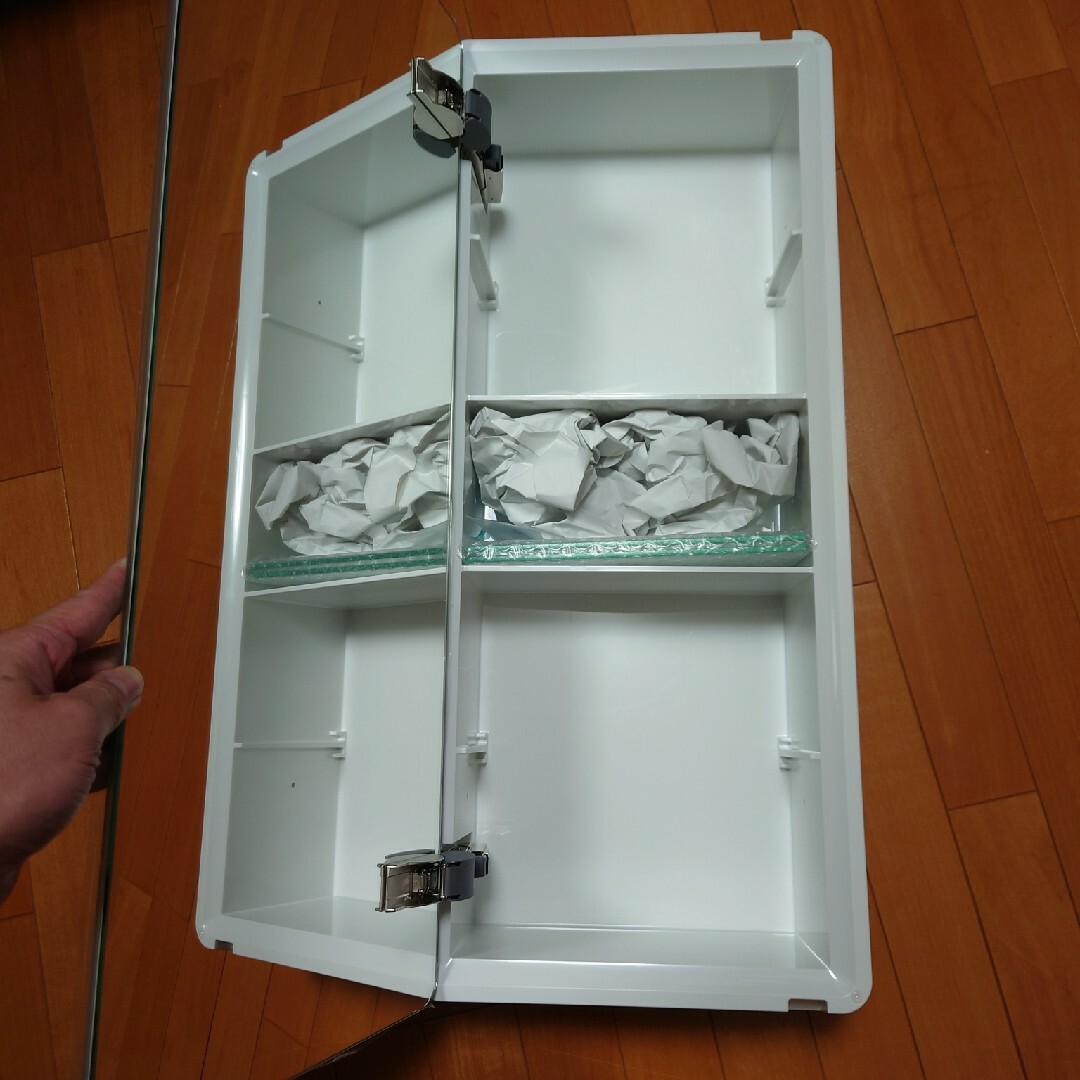 カワジュン　DE-04-SS　収納ボックス　KAWAJUN　埋込収納 インテリア/住まい/日用品の収納家具(トイレ収納)の商品写真