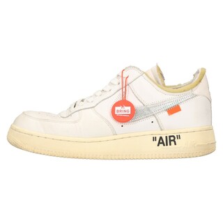 ナイキ(NIKE)のNIKE ナイキ ×OFF-WHITE AIR FORCE 1 07 COMPLEXCON AF100×オフホワイト コンプレックスコン ローカットスニーカー ホワイト US7/25.0cm AO4297-100(スニーカー)