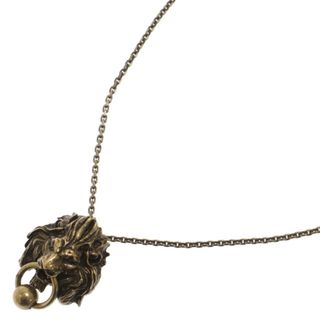 サンローラン(Saint Laurent)のSAINT LAURENT PARIS サンローランパリ Lion Necklace ライオンネックレス ゴールド(ネックレス)