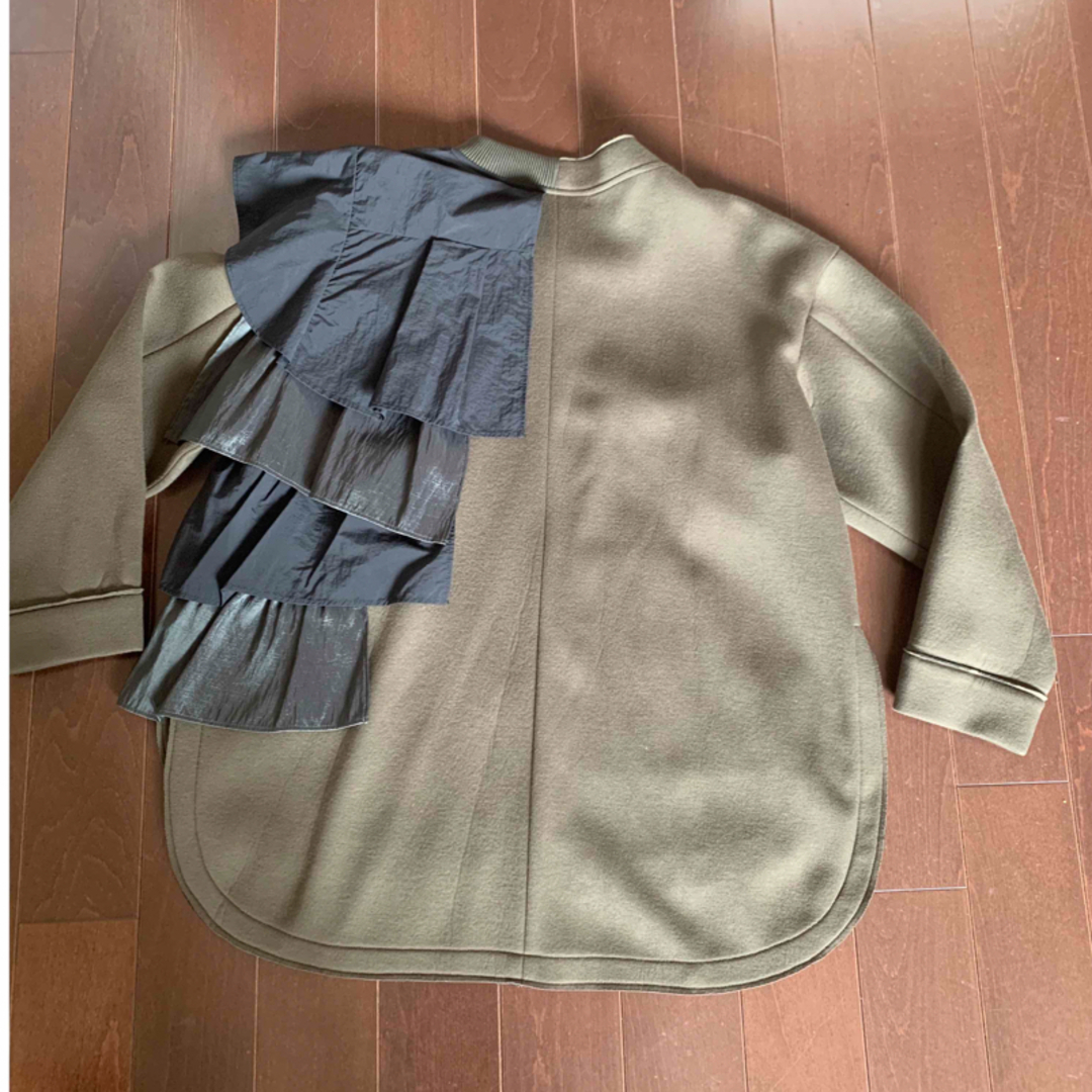 Eimee Lawダンボールニット異素材フリルオシャレジャケット レディースのジャケット/アウター(その他)の商品写真