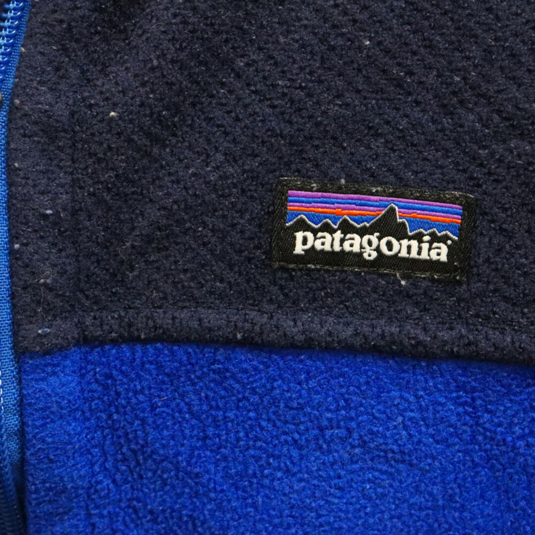 patagonia(パタゴニア)のPATAGONIA パタゴニア 13AW Boy's Synchilla ボーイズ キッズ シンチラ フード付き フリース ジップアップ ジャケット ブルー メンズのジャケット/アウター(フライトジャケット)の商品写真