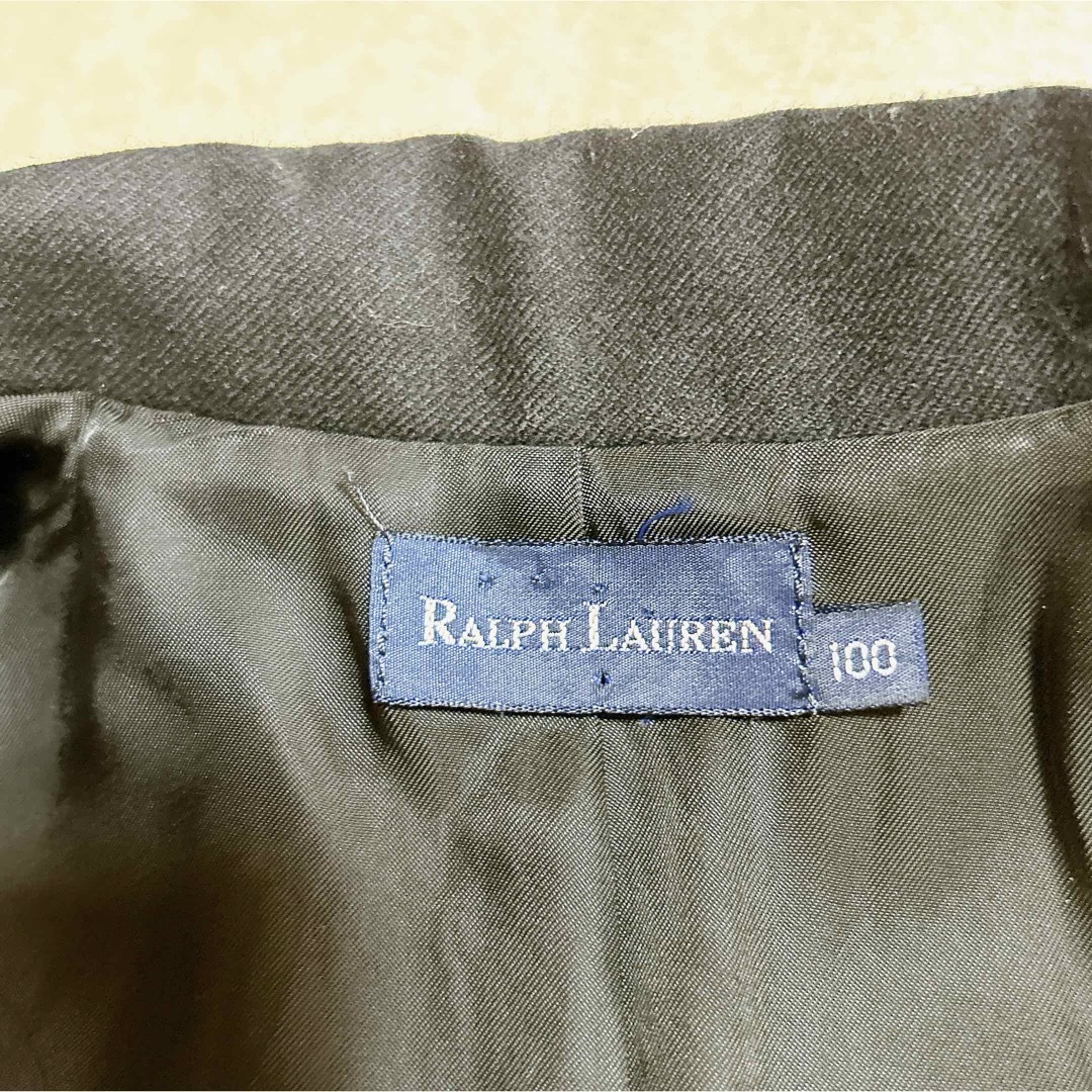 Ralph Lauren(ラルフローレン)のラルフローレン 男の子 フォーマルジャケット 100サイズ 金ボタン ブラック キッズ/ベビー/マタニティのキッズ服男の子用(90cm~)(ジャケット/上着)の商品写真