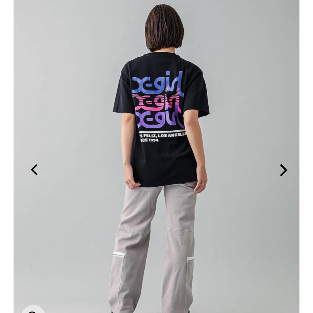 X-girl(エックスガール)のX-girl TRIPLE MILLS LOGO S/S TEE エックスガール レディースのトップス(Tシャツ(半袖/袖なし))の商品写真