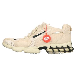 ナイキ(NIKE)のNIKE ナイキ 20SS×STUSSY AIR ZOOM SPIRIDON CAGE 2 ステューシー エアズーム スピリドン ケージ2 ローカットスニーカー シューズ ベージュUS8,5/26,5cm CQ5486-200(スニーカー)