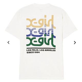 エックスガール(X-girl)のX-girl TRIPLE MILLS LOGO S/S TEE エックスガール(Tシャツ(半袖/袖なし))