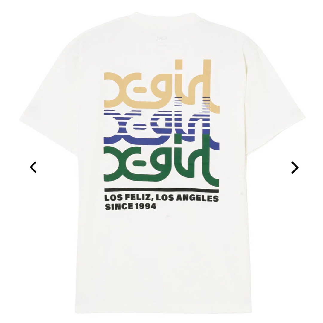 X-girl(エックスガール)のX-girl TRIPLE MILLS LOGO S/S TEE エックスガール レディースのトップス(Tシャツ(半袖/袖なし))の商品写真