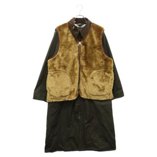 バーブァー(Barbour)のBarbour バブアー firsthand別注 BURGHLEY 232MCAS093 バーレー ロングコート ライナーベスト ブラウン/カーキ(フライトジャケット)