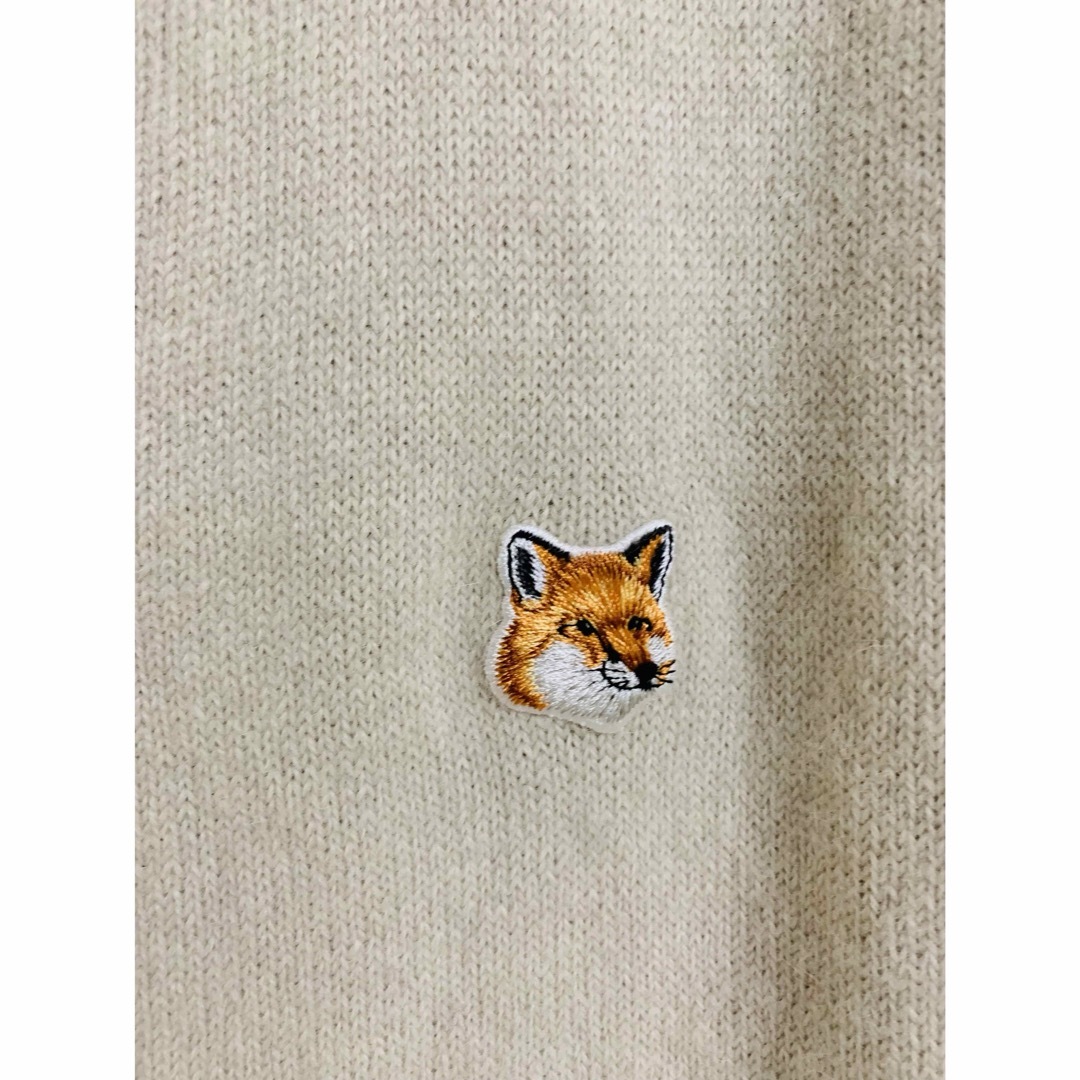 MAISON KITSUNE'(メゾンキツネ)のメゾンキツネ　カーディガン　ベージュ　アンゴラ レディースのトップス(カーディガン)の商品写真