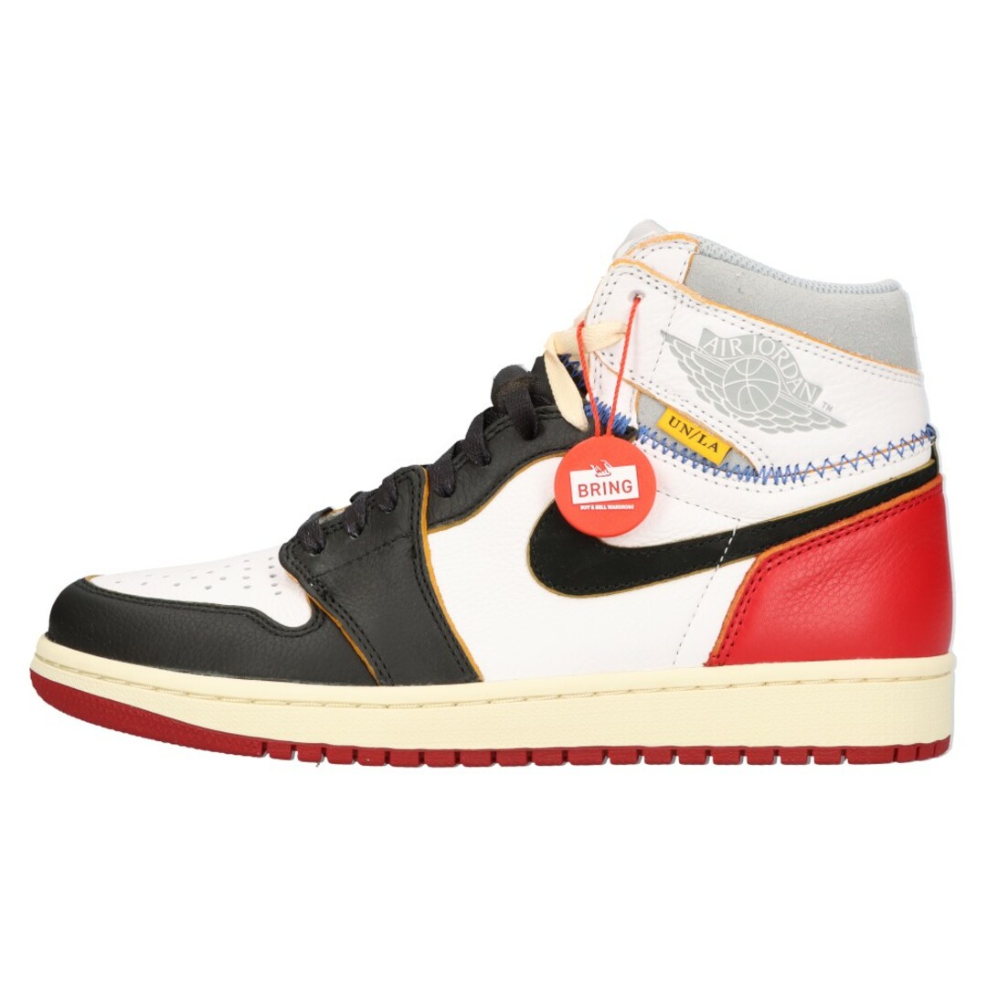 NIKE(ナイキ)のNIKE ナイキ ×UNION AIR JORDAN 1 RETRO HI NRG ユニオン エアジョーダン1 レトロ ハイカットスニーカー US8.5/26.5cm ブラック/レッド/ホワイト BV1300-106 メンズの靴/シューズ(スニーカー)の商品写真