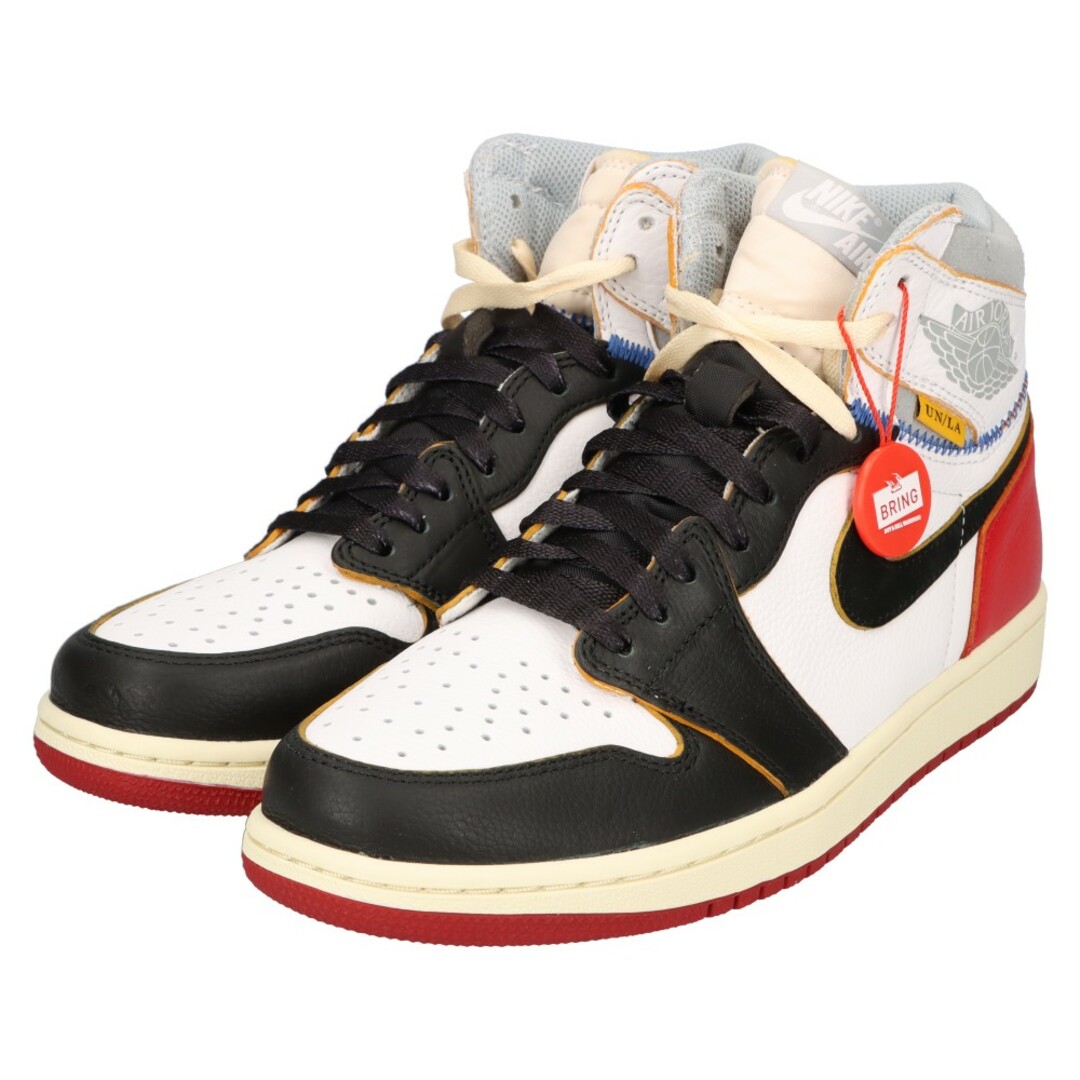 NIKE(ナイキ)のNIKE ナイキ ×UNION AIR JORDAN 1 RETRO HI NRG ユニオン エアジョーダン1 レトロ ハイカットスニーカー US8.5/26.5cm ブラック/レッド/ホワイト BV1300-106 メンズの靴/シューズ(スニーカー)の商品写真