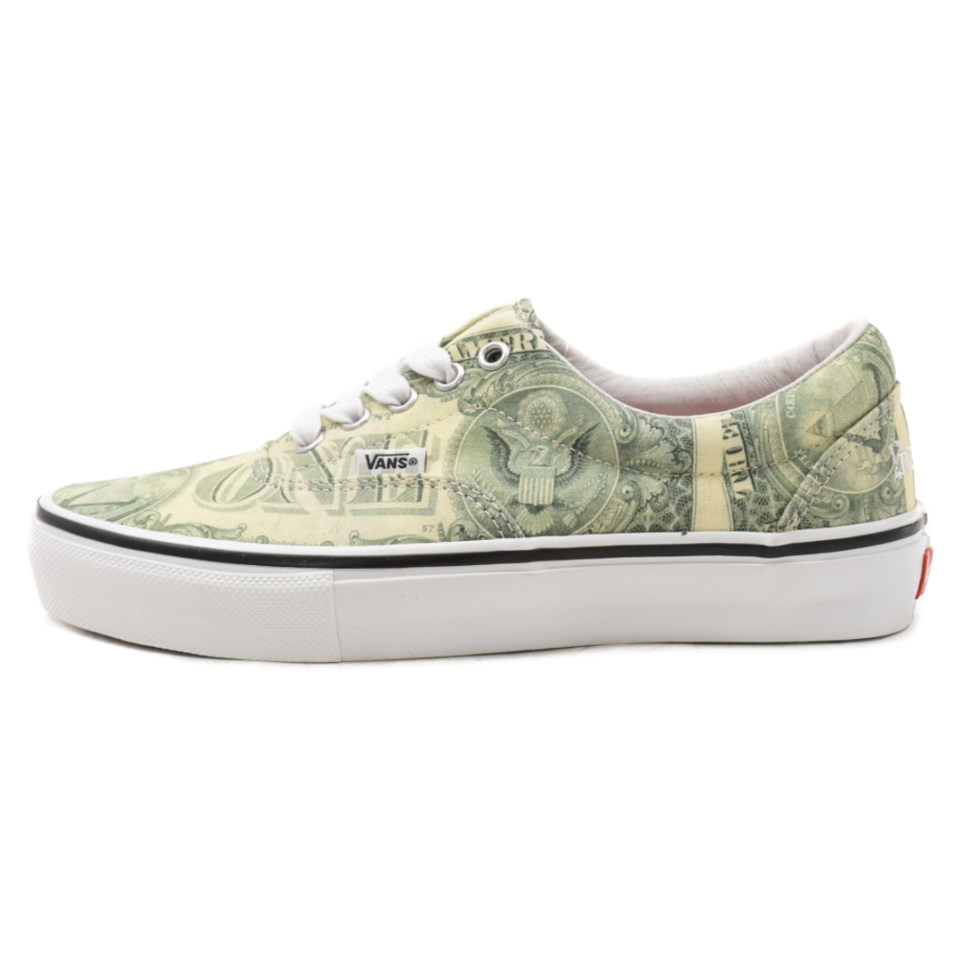 Supreme(シュプリーム)のSUPREME シュプリーム 23SS×VANS Skate Era Dollar Bill Green×バンズ スケート エラ ダラービルグリーン ローカットスニーカー シューズ VN0A5FC9GRN US7.5/25.5cm メンズの靴/シューズ(スニーカー)の商品写真