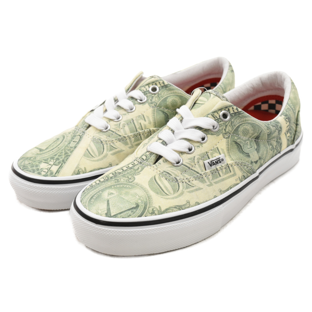 Supreme(シュプリーム)のSUPREME シュプリーム 23SS×VANS Skate Era Dollar Bill Green×バンズ スケート エラ ダラービルグリーン ローカットスニーカー シューズ VN0A5FC9GRN US7.5/25.5cm メンズの靴/シューズ(スニーカー)の商品写真