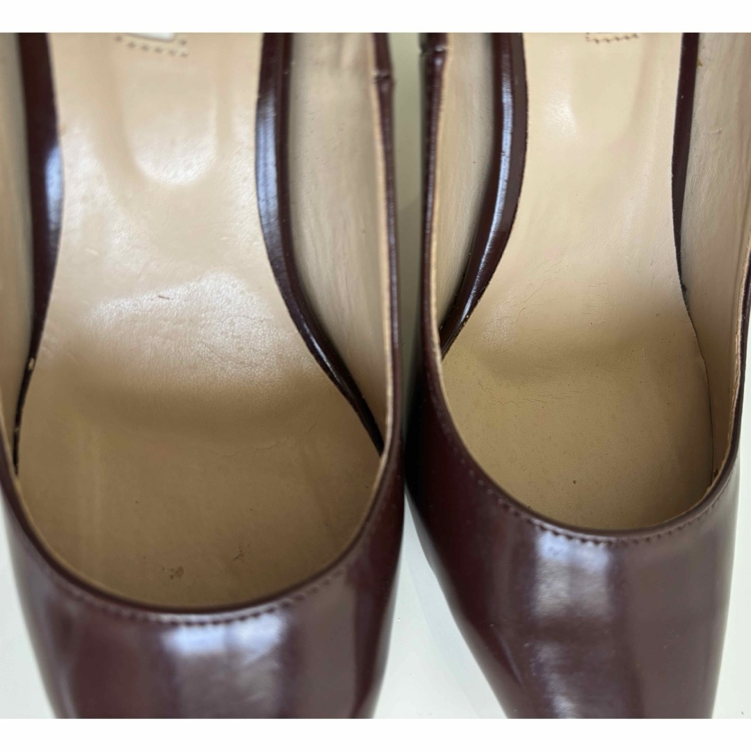 moussy(マウジー)のブラウンポインテッドトゥパンプス レディースの靴/シューズ(ハイヒール/パンプス)の商品写真