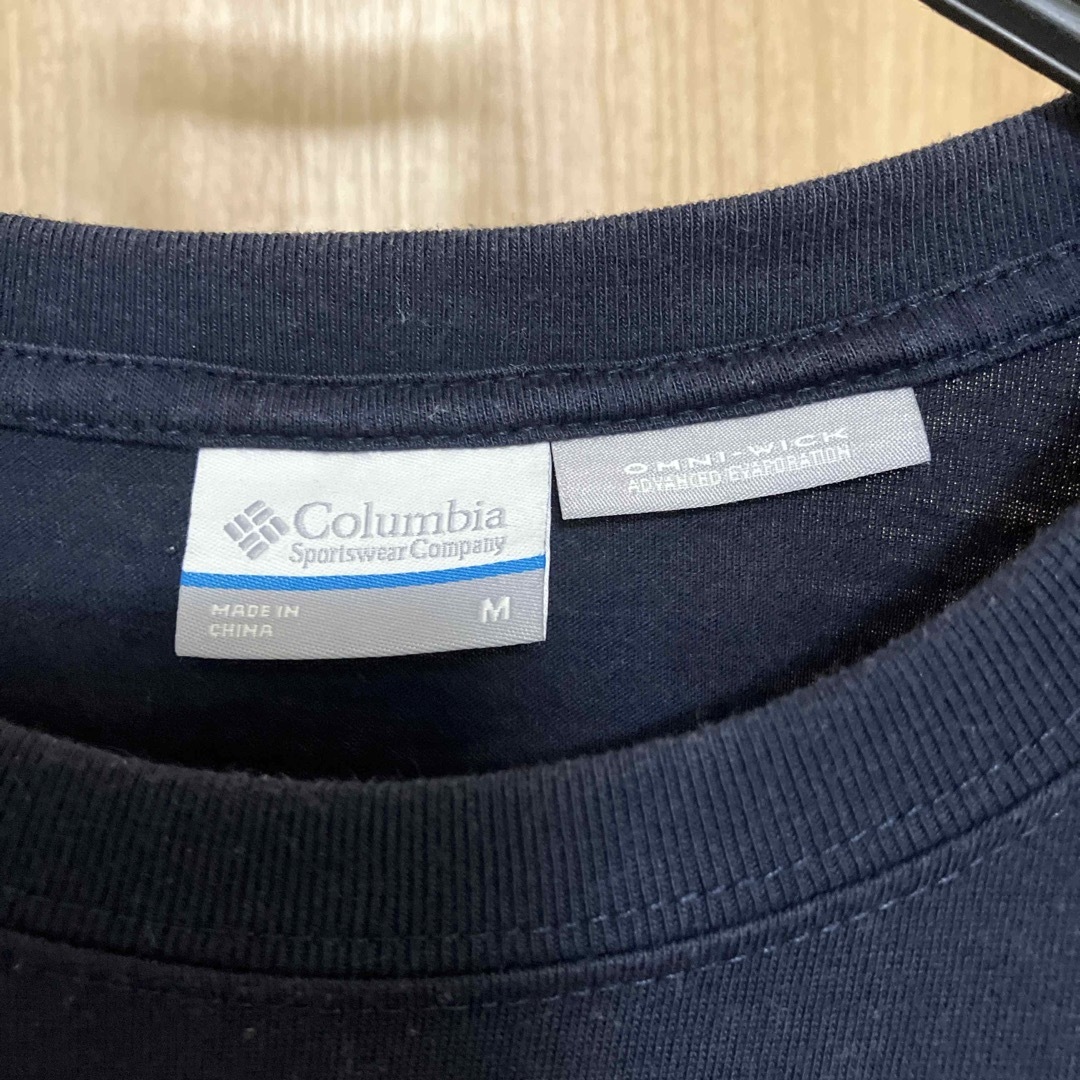 Columbia(コロンビア)の【used】コロンビア Tシャツ M ネイビー メンズ  COLUMBIA  メンズのトップス(Tシャツ/カットソー(半袖/袖なし))の商品写真