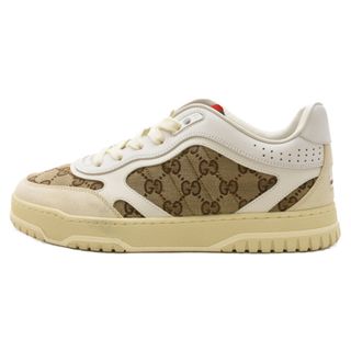 グッチ(Gucci)のGUCCI グッチ 24SS Re-Web リウェブ ローカットスニーカー ホワイト 787476(スニーカー)