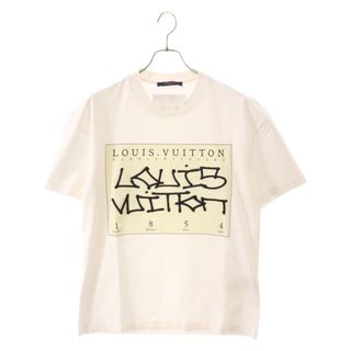 ルイヴィトン(LOUIS VUITTON)のLOUIS VUITTON ルイヴィトン 22AW ロゴ刺繍 グラフィックプリント 半袖Tシャツ ホワイト RM222 DT3 HNY75W(Tシャツ/カットソー(半袖/袖なし))