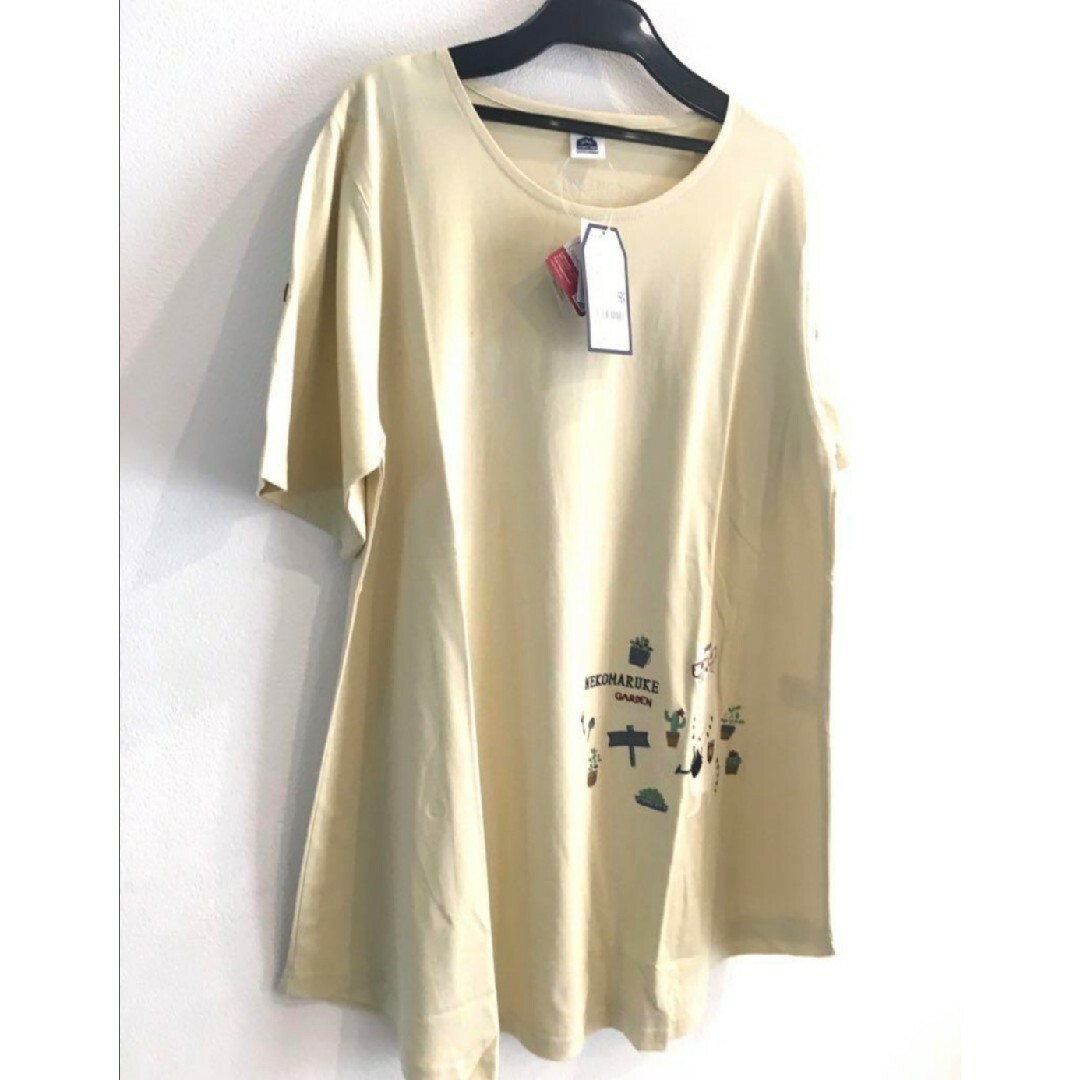 ネコ　半袖Ｔシャツ　猫　ねこ　クスグル　ねこまるけ　かわいい　Aライン　ネコザワ レディースのトップス(Tシャツ(半袖/袖なし))の商品写真