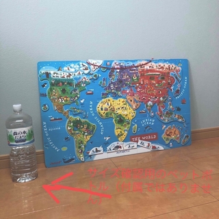 世界地図　マグネットボード　パズル(知育玩具)