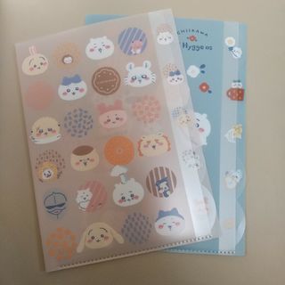 ちいかわ ダイカットクリアファイル 5P(5ポケット付)  2枚(キャラクターグッズ)