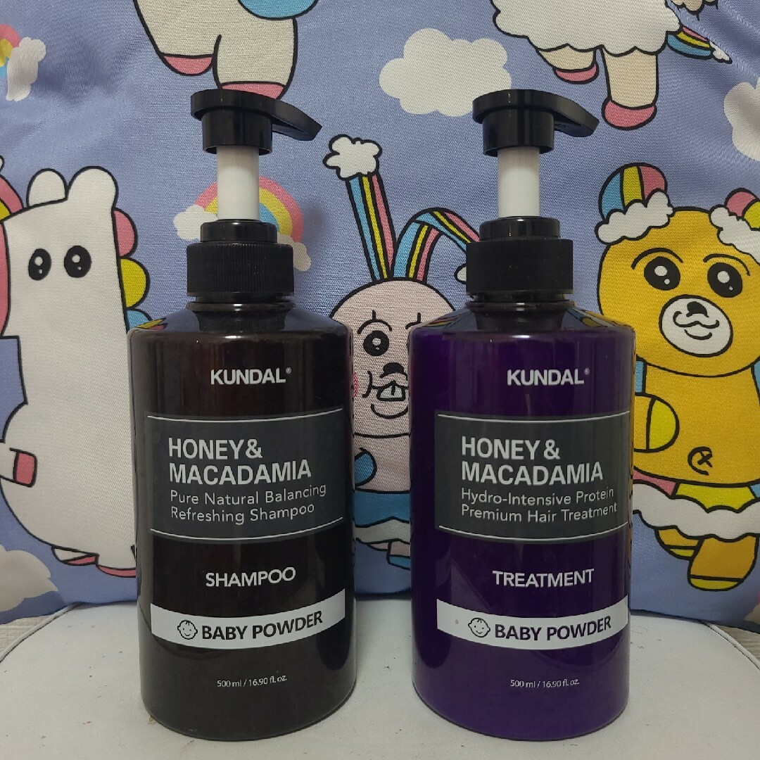 【KUNDAL】👶ベビーパウダーの香り💜(シャンプー&トリートメントセット) コスメ/美容のヘアケア/スタイリング(シャンプー/コンディショナーセット)の商品写真