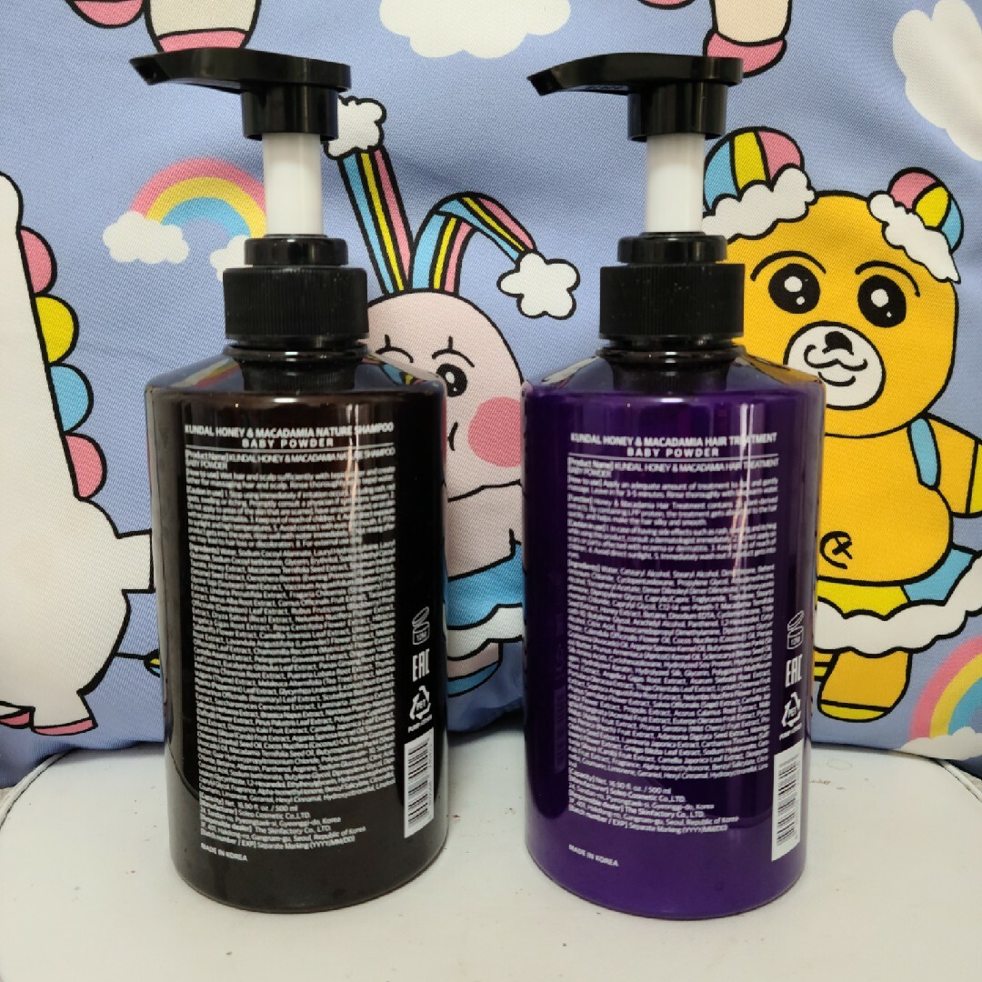 【KUNDAL】👶ベビーパウダーの香り💜(シャンプー&トリートメントセット) コスメ/美容のヘアケア/スタイリング(シャンプー/コンディショナーセット)の商品写真