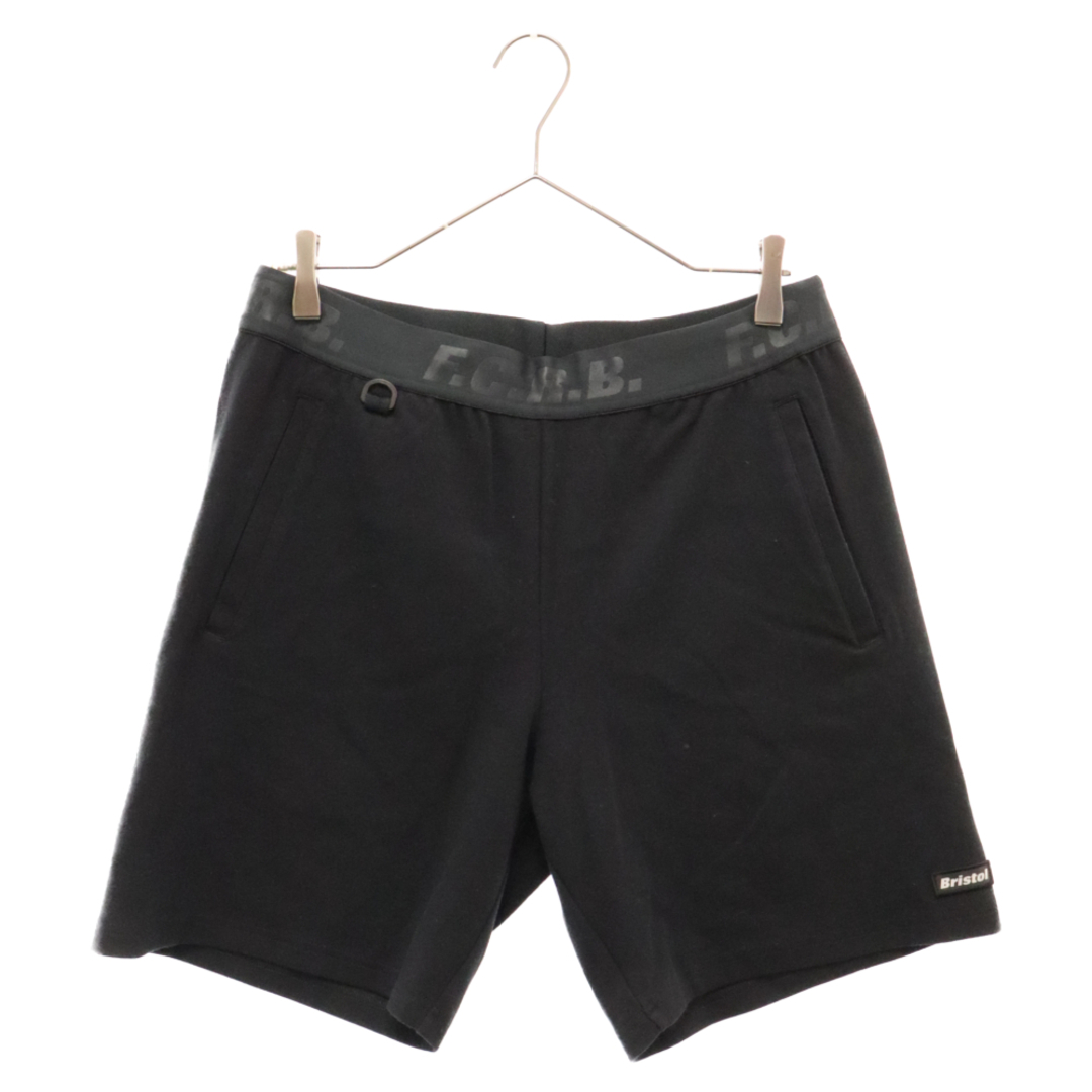 F.C.R.B.(エフシーアールビー)のF.C.R.B./F.C.Real Bristol/FCRB エフシーアールビー/エフシーレアルブリストル 21SS RELAX FIT SHORTS リラックスフィット ロゴプリントショートパンツ ブラック ショーツ FCRB-210055 メンズのパンツ(ショートパンツ)の商品写真