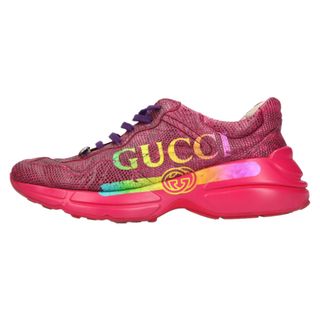 グッチ(Gucci)のGUCCI グッチ RYTHON ライトン ローカットスニーカー ピンク(スニーカー)