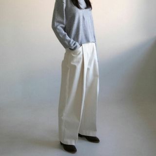 オオトロ(OHOTORO)の<ohotoro> Brushed Horizon Pants Ivory　S(カジュアルパンツ)