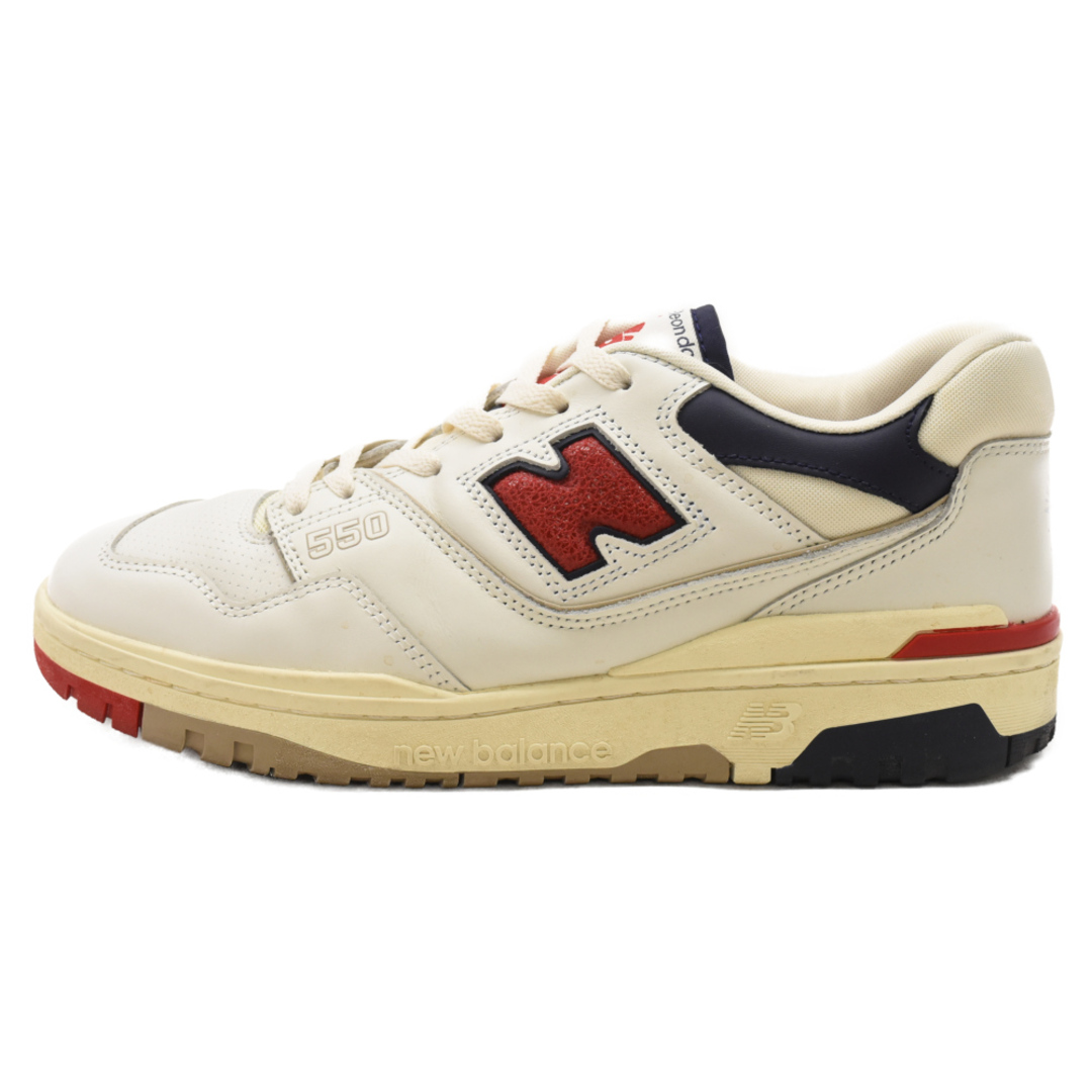 New Balance(ニューバランス)のNew Balance ニューバランス ×Aime Leon Dore P550 OXFORD BB550A3 エメ・レオン・ドレ P550 オックスフォード ローカットスニーカー ホワイト/レッド 29cm/US11 メンズの靴/シューズ(スニーカー)の商品写真