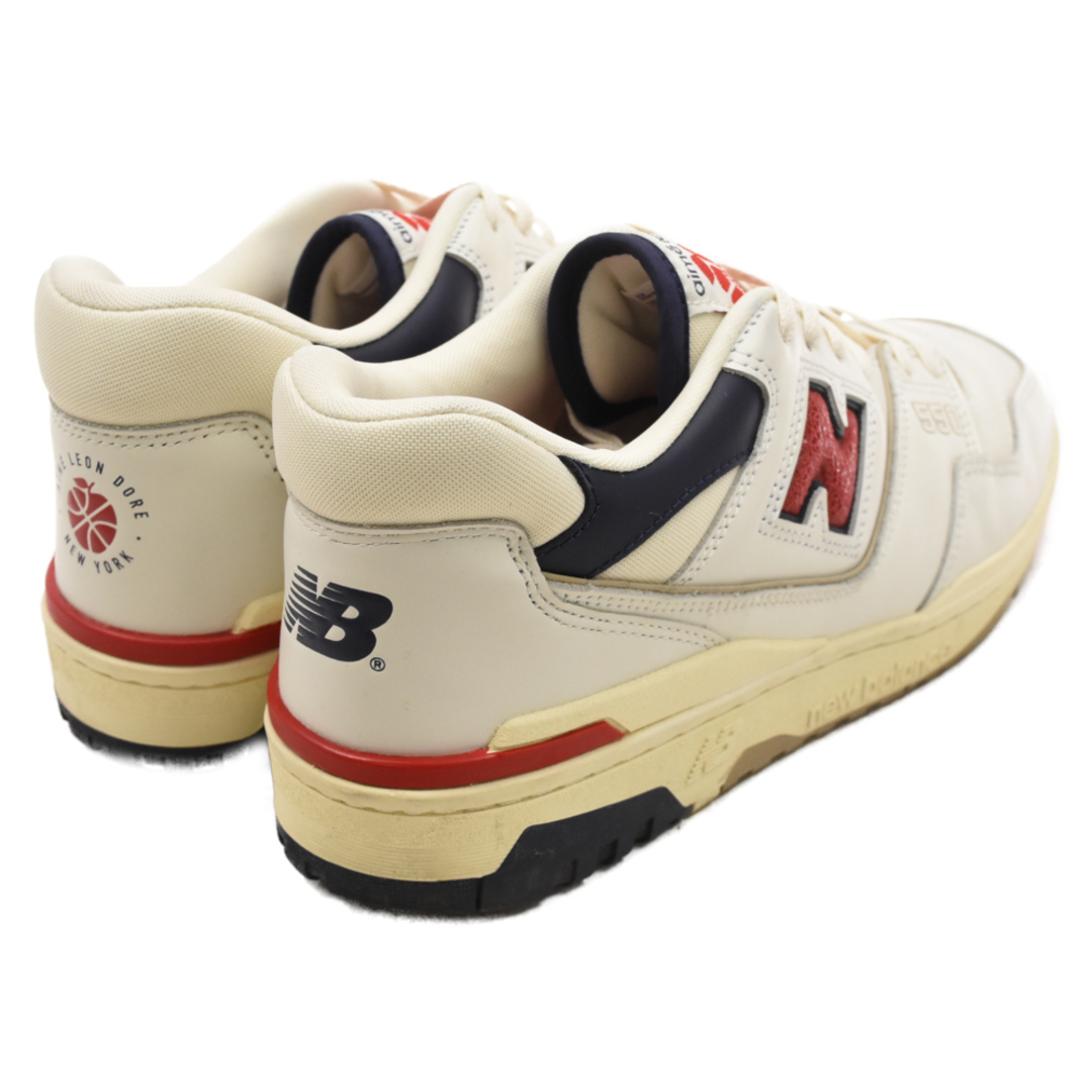 New Balance(ニューバランス)のNew Balance ニューバランス ×Aime Leon Dore P550 OXFORD BB550A3 エメ・レオン・ドレ P550 オックスフォード ローカットスニーカー ホワイト/レッド 29cm/US11 メンズの靴/シューズ(スニーカー)の商品写真