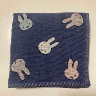 miffy - ミッフィー　ガーゼ　ハンカチ　ネイビー　タオル美術館　ギフト