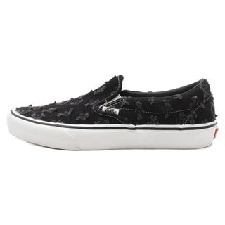 シュプリーム(Supreme)のSUPREME シュプリーム 20SS×VANS Hole Punch Denim Slip-On Pro ホール パンチ デニム スリッポン ローカットスニーカー ブラック US10/28cm VN0A38DD2DC(スニーカー)