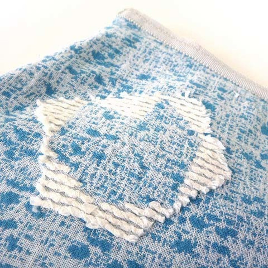 mina perhonen(ミナペルホネン)のミナペルホネン cielo スカート フレア ns5570 M 36 水色 白 レディースのスカート(ひざ丈スカート)の商品写真