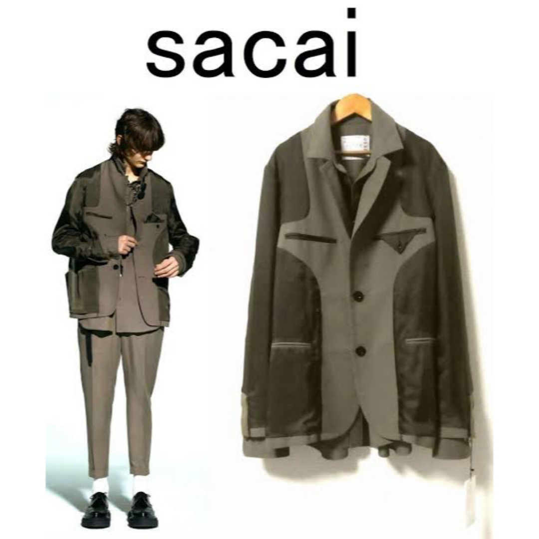 sacai(サカイ)のsacai Suiting Jacket 21-02550M メンズのジャケット/アウター(テーラードジャケット)の商品写真