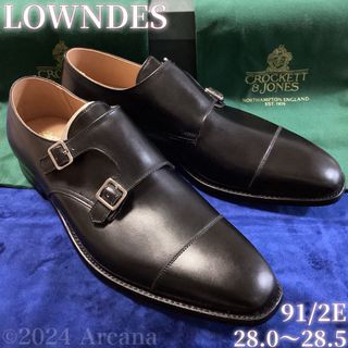 クロケットアンドジョーンズ(Crockett&Jones)の新品＊CROCKETT&JONES＊LOWNDES＊ラウンズ＊91/2E＊英国製(ドレス/ビジネス)