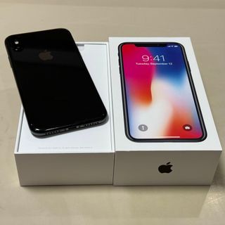 アイフォーン(iPhone)のiPhone X 64GB ブラック SIMフリー(スマートフォン本体)