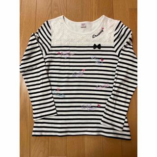 メゾピアノジュニア(mezzo piano junior)のメゾピアノジュニア　長袖Tシャツ　160センチ（小さめ）(Tシャツ/カットソー)