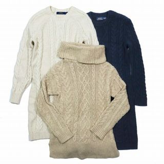 POLO RALPH LAUREN - ポロ ラルフローレン ニット 3点セット コットン ニットワンピース タートル 