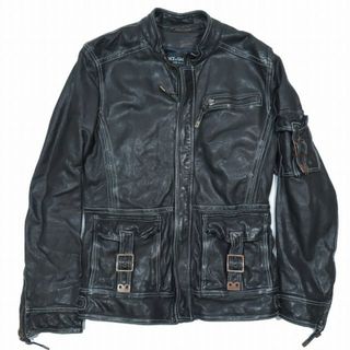 ドルチェアンドガッバーナ(DOLCE&GABBANA)のドルチェ&ガッバーナ  バッファロー レザー シングルライダースジャケット (ライダースジャケット)