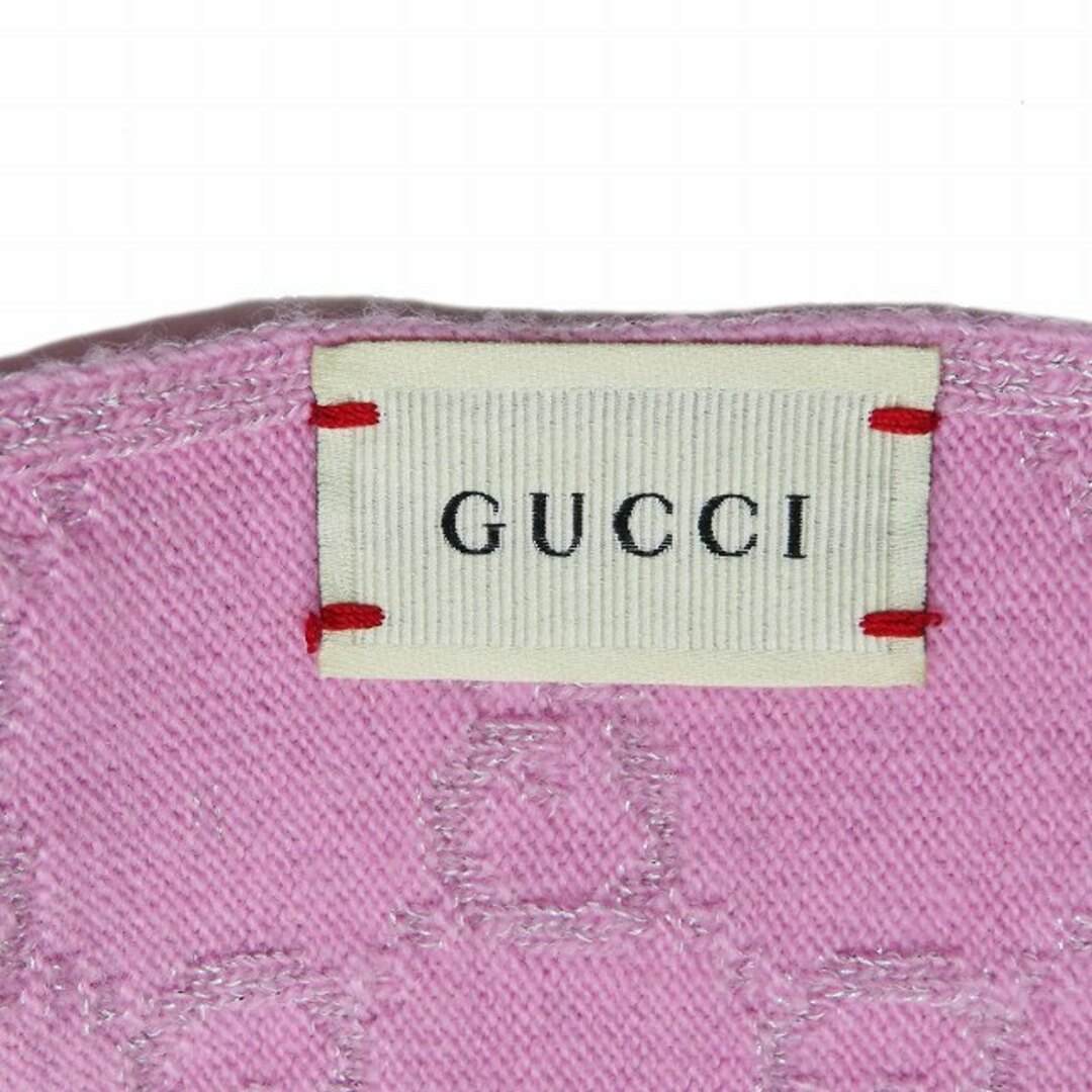 Gucci(グッチ)のグッチ グリッター GG柄 ウール ブレンド スカーフ マフラー 603811 キッズ/ベビー/マタニティのこども用ファッション小物(マフラー/ストール)の商品写真