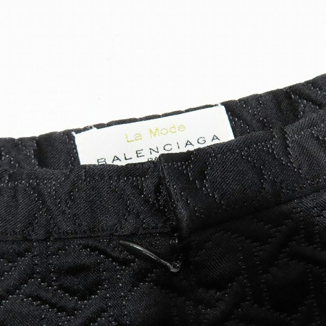 Balenciaga(バレンシアガ)の美品 バレンシアガ ブラックフォーマル スーツセットアップ キルティング  レディースのフォーマル/ドレス(礼服/喪服)の商品写真