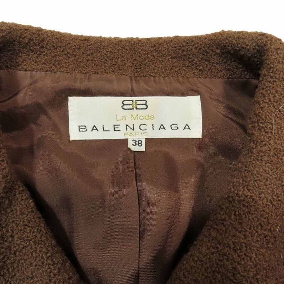 Balenciaga(バレンシアガ)のバレンシアガ ツイード スーツ セットアップ クロップドジャケット ワンピース レディースのフォーマル/ドレス(スーツ)の商品写真