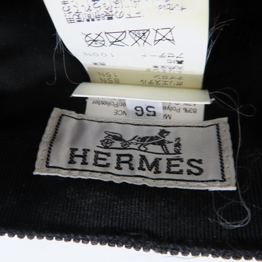 Hermes(エルメス)のエルメス Hロゴ セリエボタン コーデュロイ ベースボールキャップ 帽子 メンズの帽子(キャップ)の商品写真