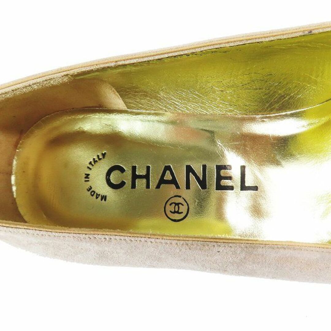 CHANEL(シャネル)のシャネル CHANEL パンプス ヒール バイカラー ポインテッドトゥ スエード レディースの靴/シューズ(ハイヒール/パンプス)の商品写真