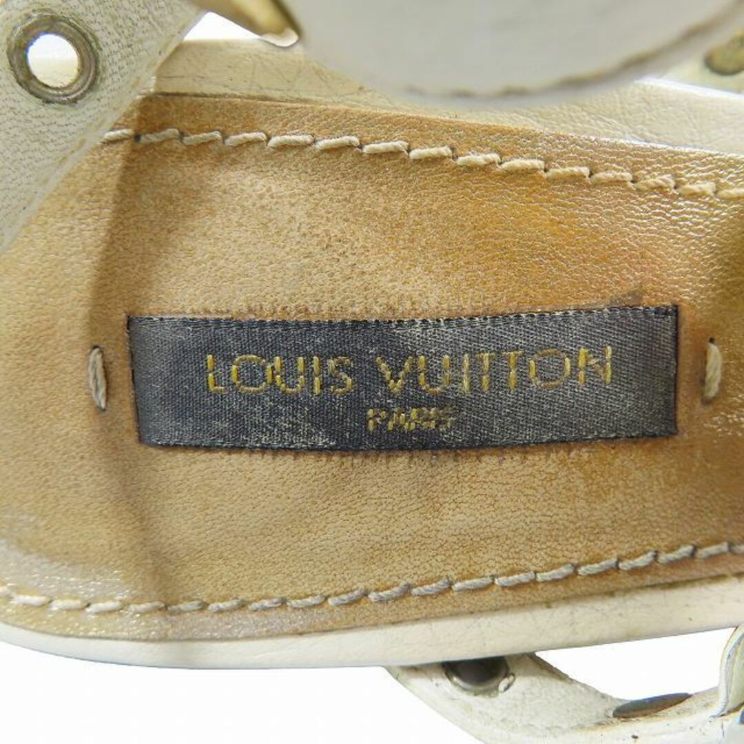 LOUIS VUITTON(ルイヴィトン)のLOUIS VUITTON サンダル アンクルストラップ フラワー スタッズ レディースの靴/シューズ(サンダル)の商品写真