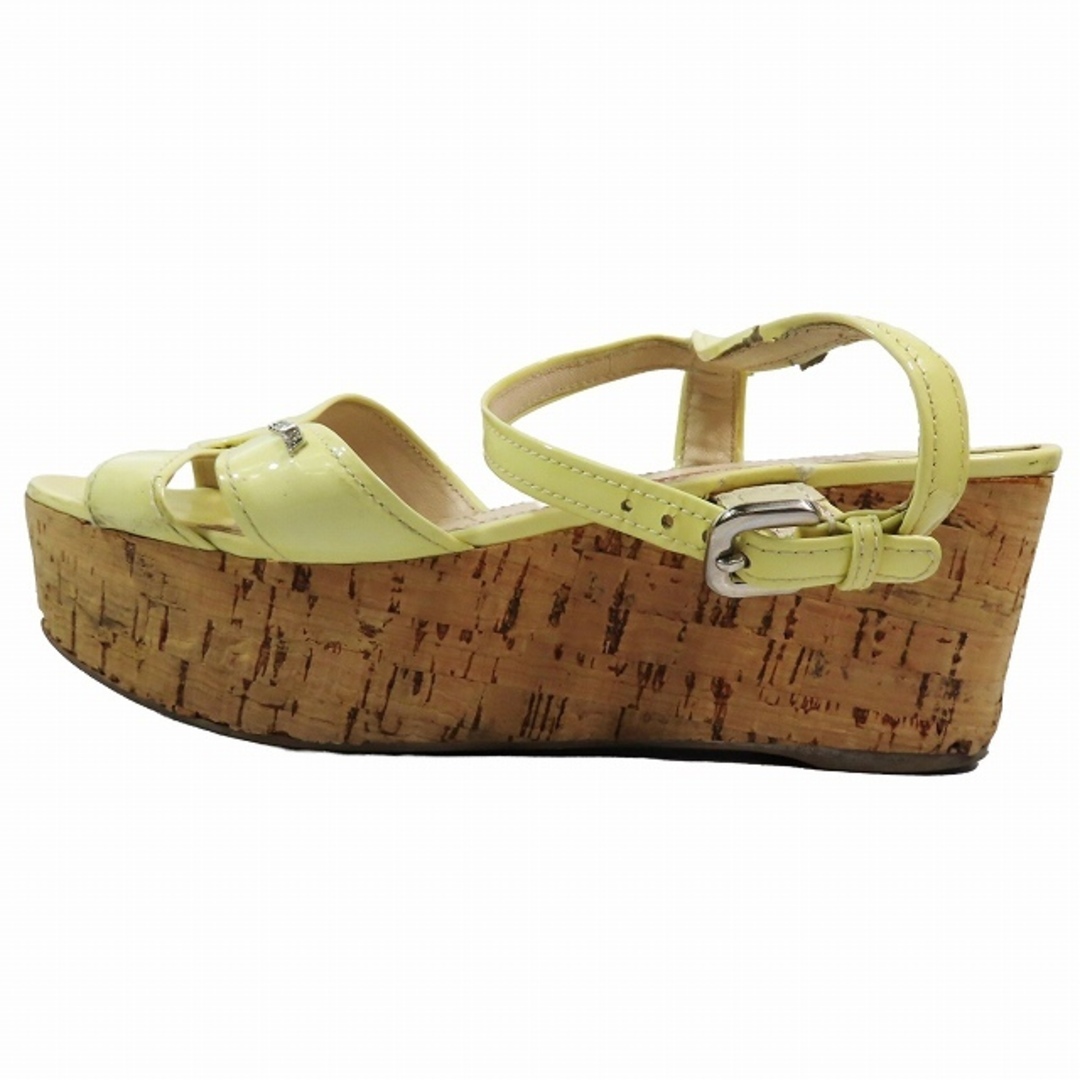 PRADA(プラダ)のプラダ PRADA エナメル サンダル アンクルストラップ 厚底 ウェッジソール メンズの靴/シューズ(サンダル)の商品写真