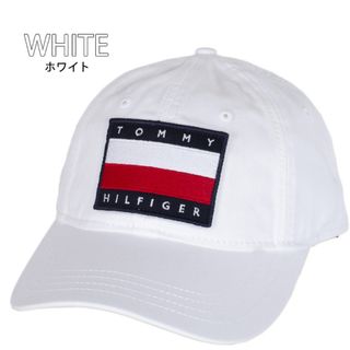 TOMMY HILFIGER - TOMMY HILFIGER ベースボールキャップ　ホワイト　69J1413